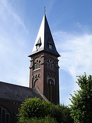 De kerk in Le Hamel