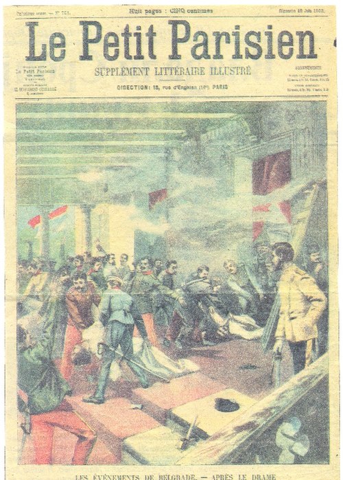 Illustration of the May Coup published in 1903 in the French newspaper Le Petit Parisien