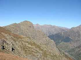 Вид на Табор с вершины Пике-де-Нант.