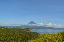 View to the north from Barangay Lamba located in the hilly southern areas of Legazpi
