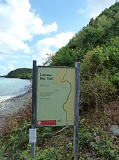 Leinster Bay Trail Map of Saint John's National Park