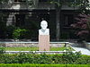 The bust in the main courtyard, June 2015.