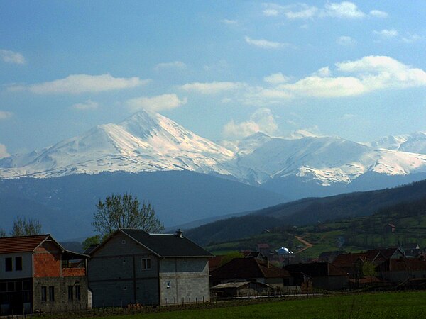 Mount Ljuboten/Luboten as seen from Ferizaj.