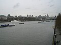 Londres vue du Waterloo Bridge sur la Tamise.