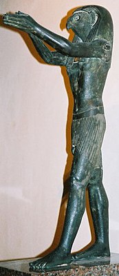 Beeldje van Horus uit de periode van de 24e Dynastie