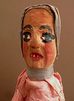 La Mère Cottivet
dans le théâtre de Guignol.