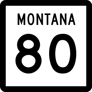 <span class="mw-page-title-main">Montana Highway 80</span> State highway in Montana, United States