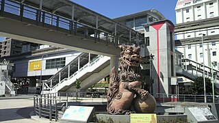 Makishi Station railway station in Naha, Okinawa prefecture, Japan