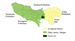 Chōfu - Carte