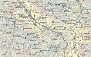 300px map historical organization of the territory 1992   organizzazione storica del valdarno aretino   touring club italiano cart tem 094 %28cropped%29