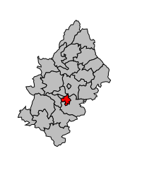 Cantone di Rodez-Est – Mappa