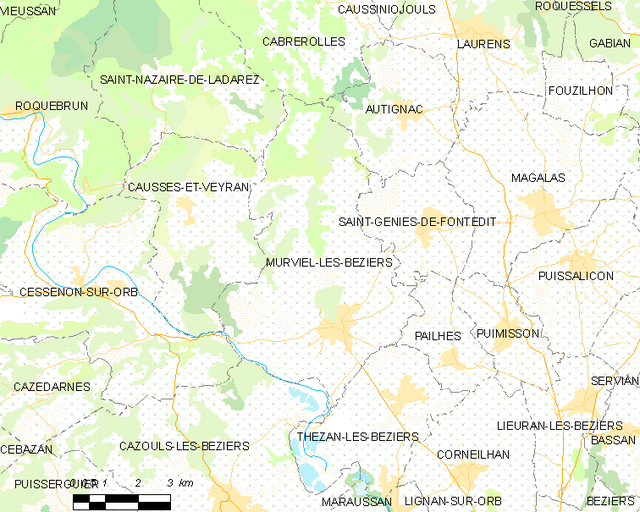 Murviel-lès-Béziers - Localizazion