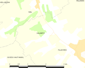 Poziția localității Galametz