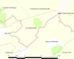 Poziția localității Le Cardonnois