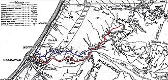 Route of the Charming Creek Tramway