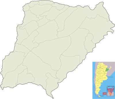 Kortpositioner Argentina Corrientes (provins)