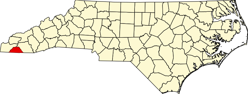 صورة:Map of North Carolina highlighting Clay County.svg