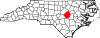 Map of North Carolina highlighting Johnston County.svg