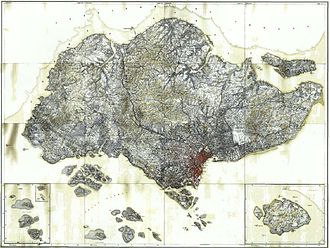 A composite map of Singapore and its islands, published by the Surveyor General of the Federated Malay States and Straits Settlements in 1924. The Court of Appeal held in the Shadrake case that Singapore's small physical size (710 km (270 sq mi)) is not a justification for the real risk test. MapofSingaporewithIslands-1924.jpg