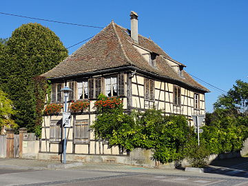 casa de entramado de madera