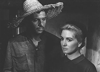 Rabal with Marga López in El hombre de la isla (1960)