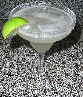 Margarita Mexican cocktail of tequila mixed with orange-flavoured liqueur