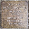 Deutsch: Stolperstein für Marie Fraenkel geb. Deutsch vor dem Gebäude Braamkamp 36 in Hamburg-Winterhude.