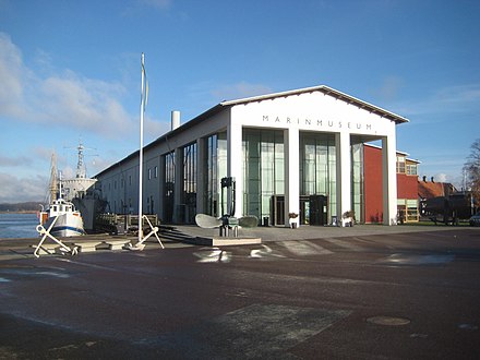 The front of the maritime museum