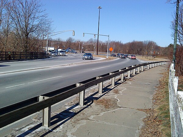 Convergence of Routes 2, 3, and 16 in Cambridge.