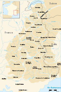Klassische französische Einteilung der Alpen