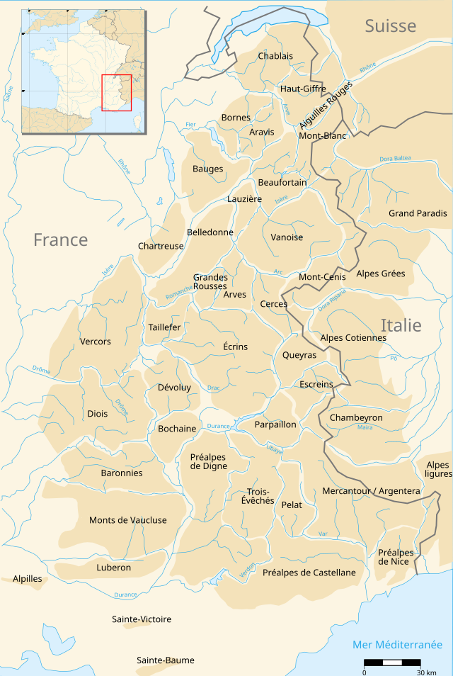 Chaîne de Belledonne — Wikipédia