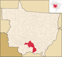 Vale do Rio Cuiabá Région métropolitaine - Carte