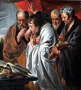 De vier evangelisten van Jacob Jordaens