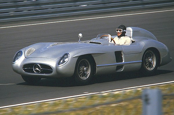 A Mercedes-Benz 300 SLR, similar to that Fitch drove in 1955