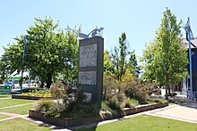 Statue commemorating the centennial of Methven and Districts (1879–1979)