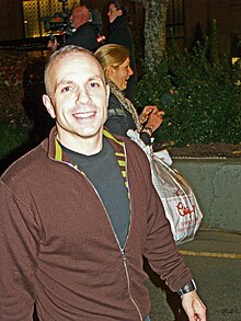 Signorile at a large anti-Proposition 8 protest he co-organized in New York City in November 2008.[6]