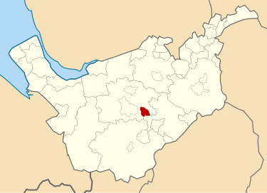 Middlewich UD within Cheshire in 1970 Middlewich Urban District, Cheshire (1970).svg