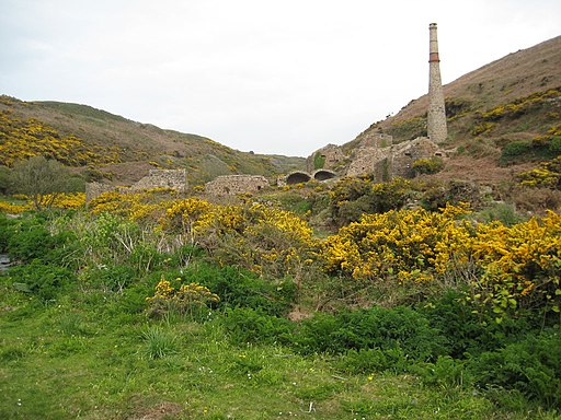 Mine ruins in the Kenidjack Valley - geograph.org.uk - 2206777