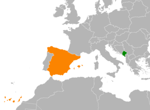 Испания и Черногория