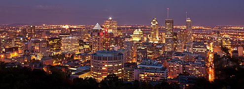 Montreal night view