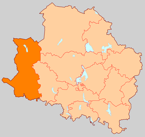 Assentamento rural de Mstinsk no mapa