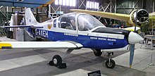 The prototype Bulldog G-AXEH in the National Museum of Flight Museum of Flight Beagle B125 Bulldog.jpg