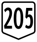 Route 205 shield}}