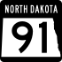 Marker North Dakota Highway 91