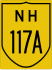 National Highway 117A marker