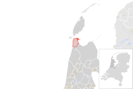 Locatie van de gemeente Den Helder (gemeentegrenzen CBS 2016)