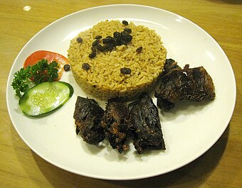 An authentic nasi kebuli served in Jakarta.