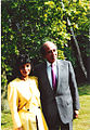 Neris Juliao accompanied by Carlos Andrés Pérez in 1992