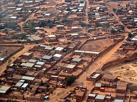 Aerial view of Niamey