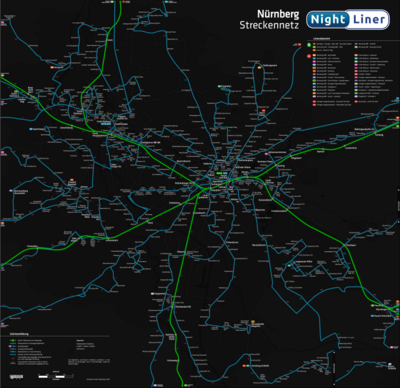 Nightliner Nürnberg: Konzept, Streckennetz, Geschichte